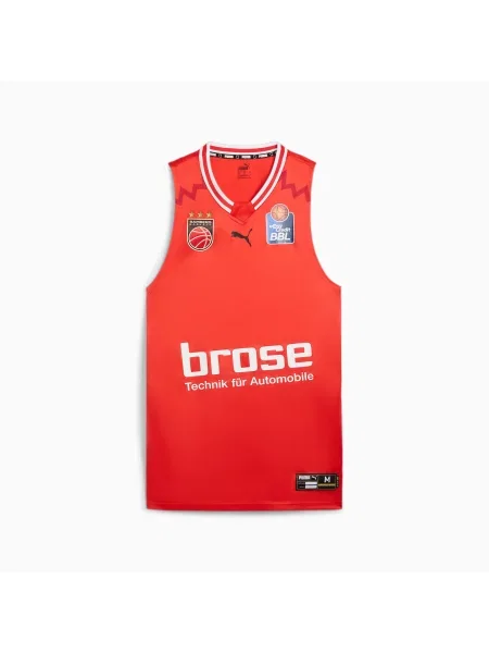 PUMA Koszulka Do Koszykówki Bamberg II czerwony