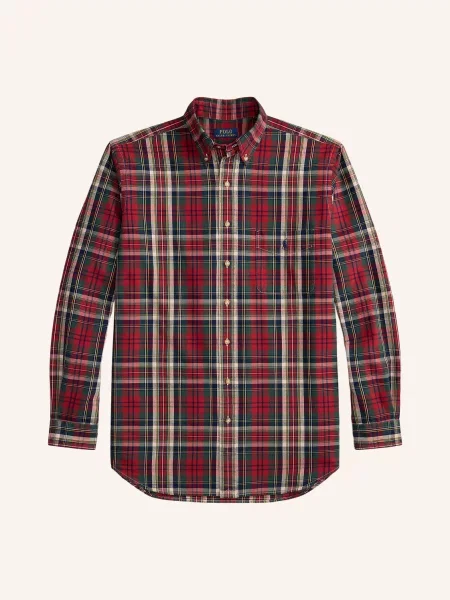 Polo Ralph Lauren Big & Tall Oxfordská Košile Comfort Fit tmavě zelená / tmavě / tmavě modrá červená