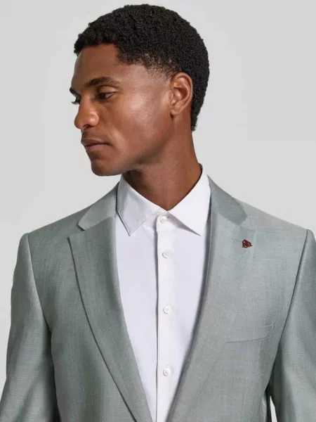 Garnitur o kroju slim fit z mieszanki żywej wełny z dodatkiem Roy Robson