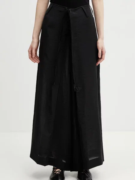 W UT WIDE PANTS pantaloni cu adaos de in de damă