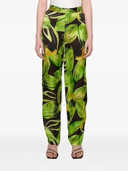 Pantaloni Louisa Ballou cu imagine negru