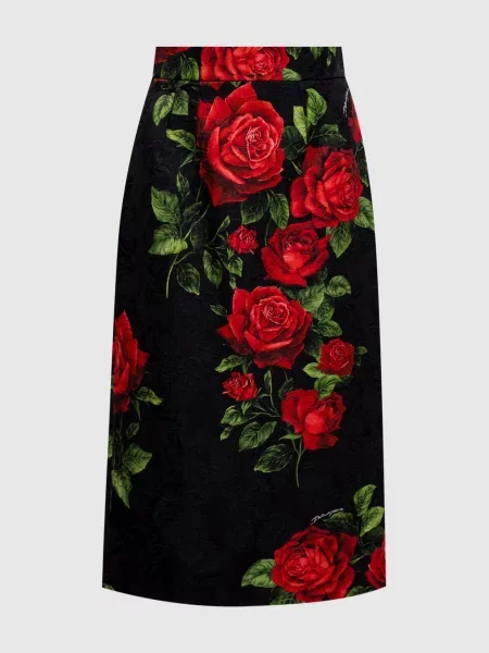 Юбка Dolce&gabbana с принтом черная