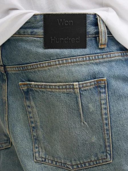 Pantaloni scurți din denim Won Hundred albastru