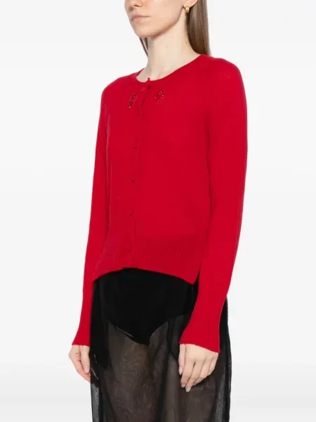 Cardigan Simone Rocha din cașmir roșu