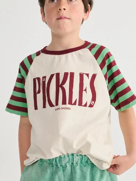 Bobo Choses tričko Spicy Pickles béžové