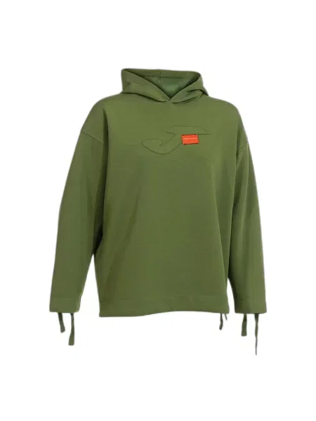 Bluza z kapturem z regulowanymi mankietami Joma Step zielona