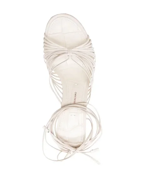 Sandale Ferragamo din piele alb