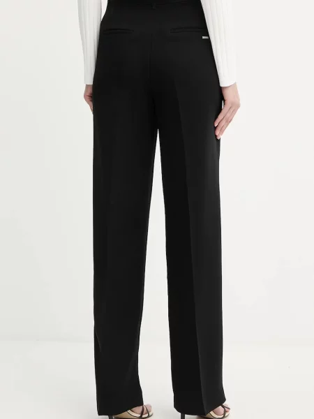 Kalhoty Guess THEOLINE široké high waist černá