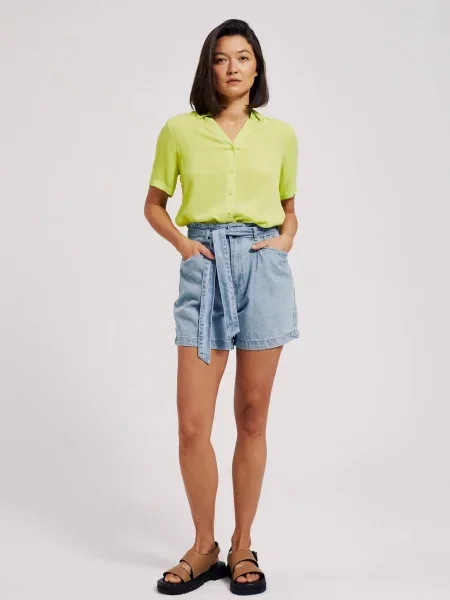 Pantaloni scurți din denim Moodo albastru