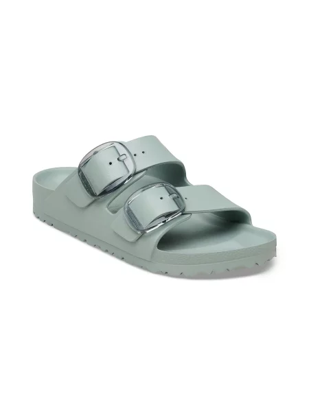 Sandały Birkenstock na sprzączkę zielone