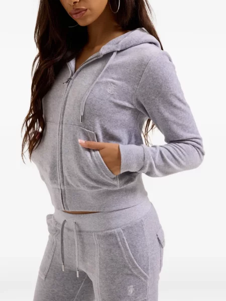 Hanorac cu glugă Juicy Couture gri