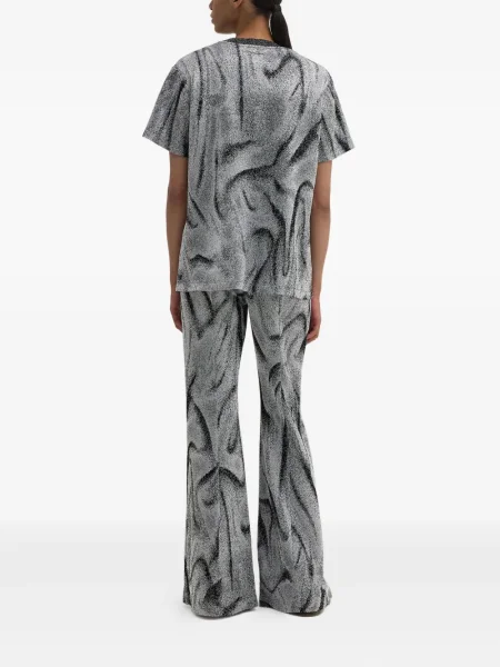 Top Maccapani żakardowy czarny