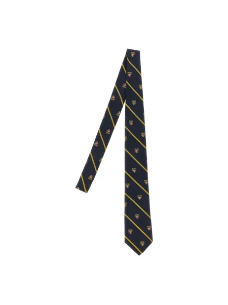 Pasek Polo Ralph Lauren z logo granatowy