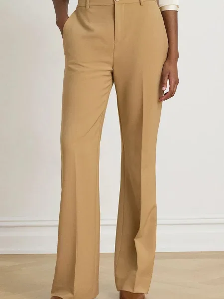 Lauren Ralph Lauren pantaloni straight pentru femei bej