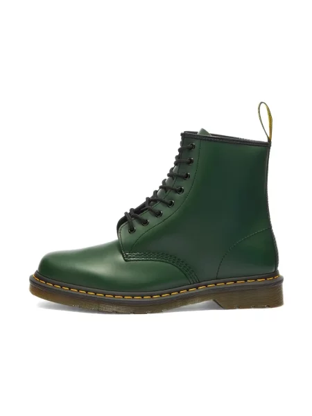 Botki Dr. Martens skórzane zielone