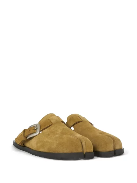 Papuci tip mules Maison Margiela cu cataramă maro