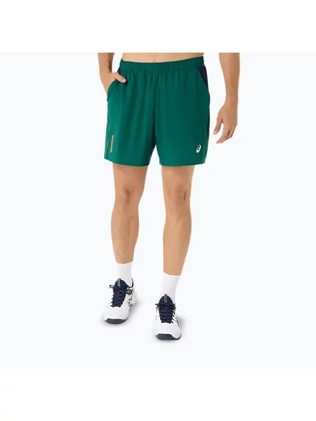 Pantaloni scurți de tenis pentru bărbați ASICS Padel Court jewel green verde