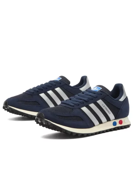 Sneakersy Adidas Originals skórzane niebieskie