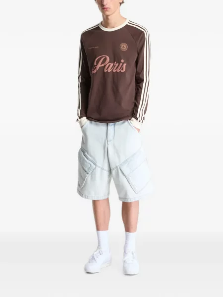 Lung geacă cămașă Adidas cu model camuflaj maro