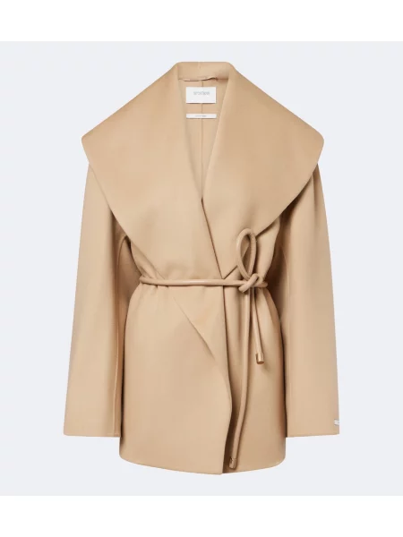 Palton Sportmax de lână bej