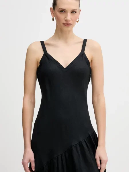 Платье миди Dkny клеш черное