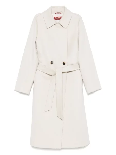 Palton Max Mara de lână alb