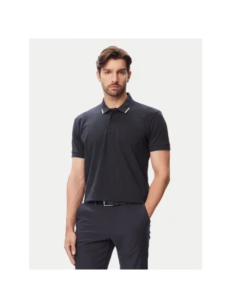 BOSS Polo marškinėliai Swing Paddy Tamsiai Regular Fit mėlyna