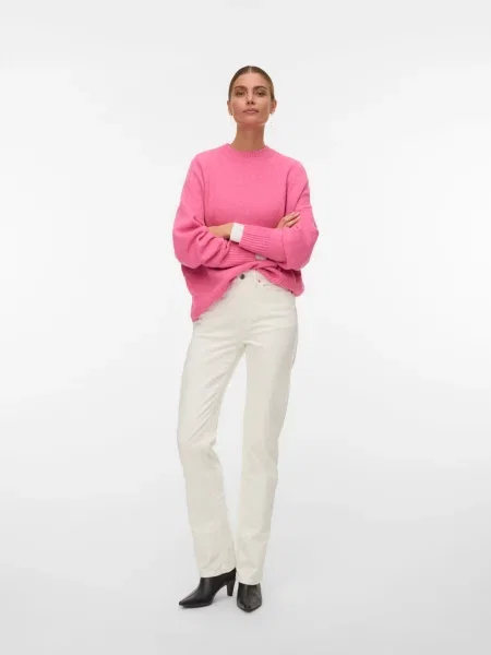 VERO MODA Pulover VMBoom pitaya roz