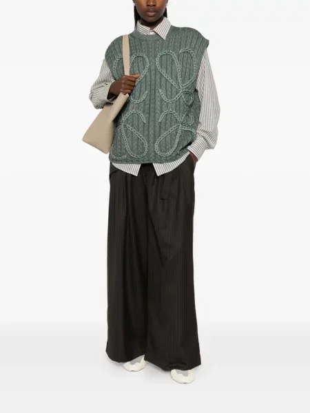 Pulover Loewe tricotate verde