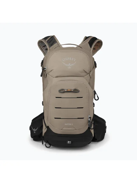 Раница за велосипед Osprey Raptor 14 + резервоар pediment grey бежово