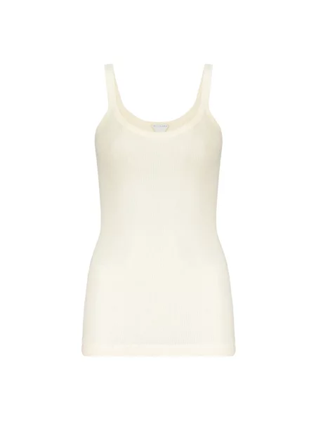 Dzianinowy top Bottega Veneta beżowy