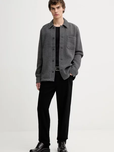 Куртка-сорочка з додаванням вовни Les Deux демісезонна сірий