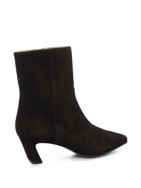 Cizme scurte Stuart Weitzman din piele de căprioară maro