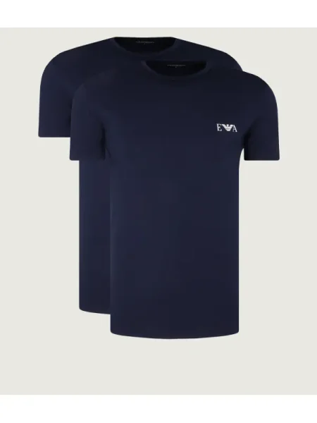Emporio Armani 2 db-os póló | Fitted fit kék