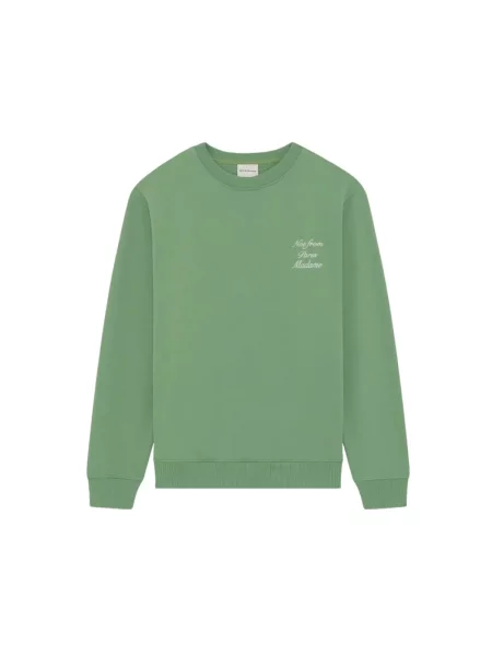 Bluza Drole De Monsieur z nadrukiem zielona