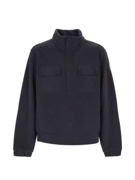 Флийс пуловер Moncler Grenoble с автограф синьо
