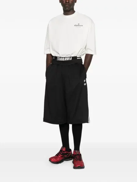 Pantaloni scurți Adidas cu autograf plasă negru