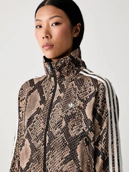 BLUZA SATIN SNAKE PRINT FIREBIRD brązowa
