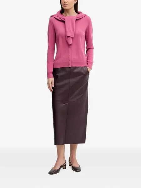 Cardigan Benetton tricotate roz