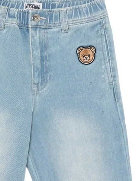 Spodnie dziecięce Moschino niebieskie