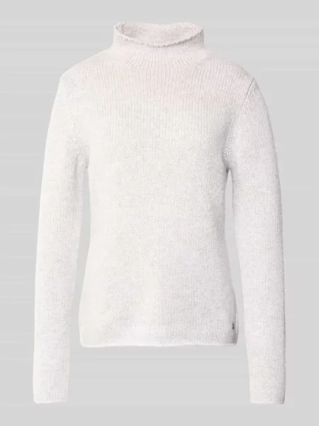 Sweter z dzianiny z wełny lana ze stójką Fynch-hatton