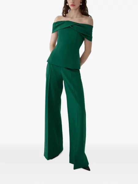 Pantaloni Carolina Herrera verde