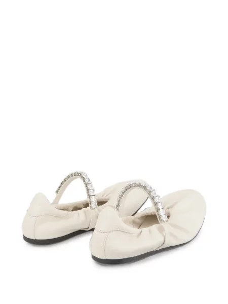 Balerini Jimmy Choo din piele cu bretele
