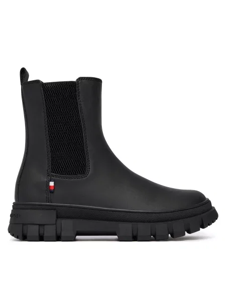 Μποτάκια Tommy Hilfiger M μαύρο