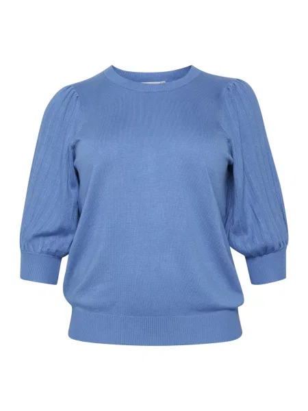 KAFFE CURVE Pulover Loni' albastru