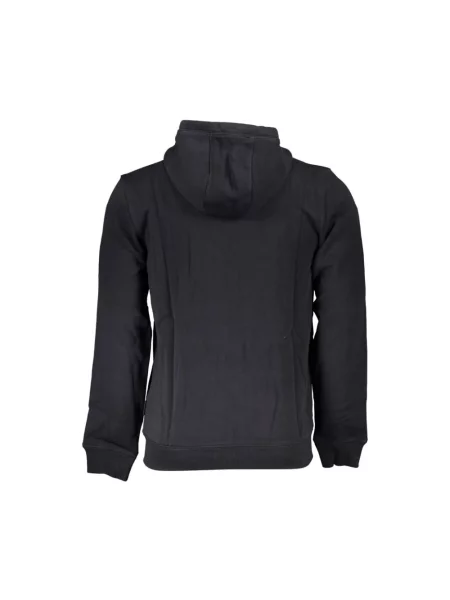 Bluza z kapturem Napapijri z kapturem elegancka czarna