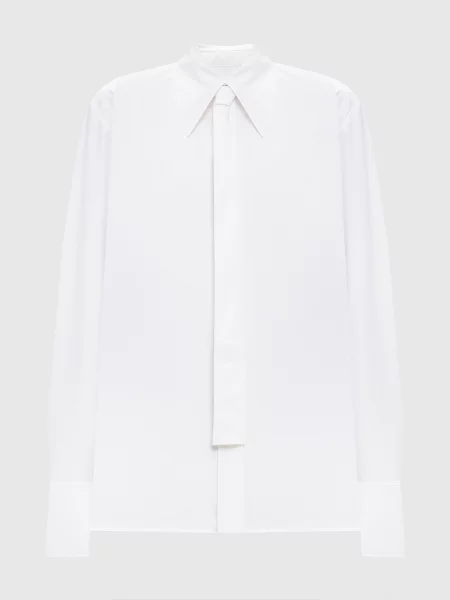Сорочка з краваткою Jil Sander біла
