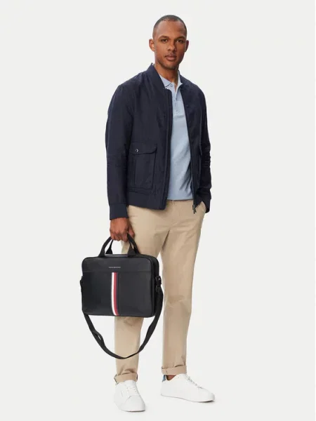 Torba za laptop Tommy Hilfiger Th Metro Computer Bag crna