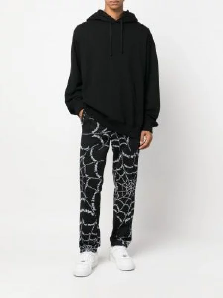 Raštuotos kelnės Palm Angels juoda