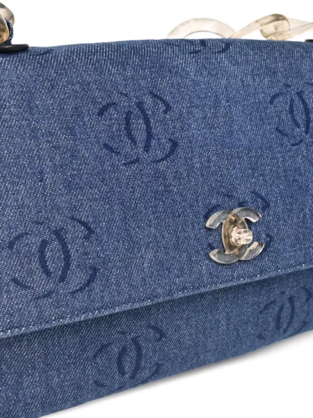 Kabelka Chanel Pre-owned modrá